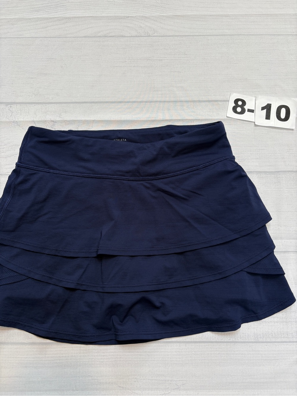 Athleta Navy Layered Skort with Tiered Ruffles